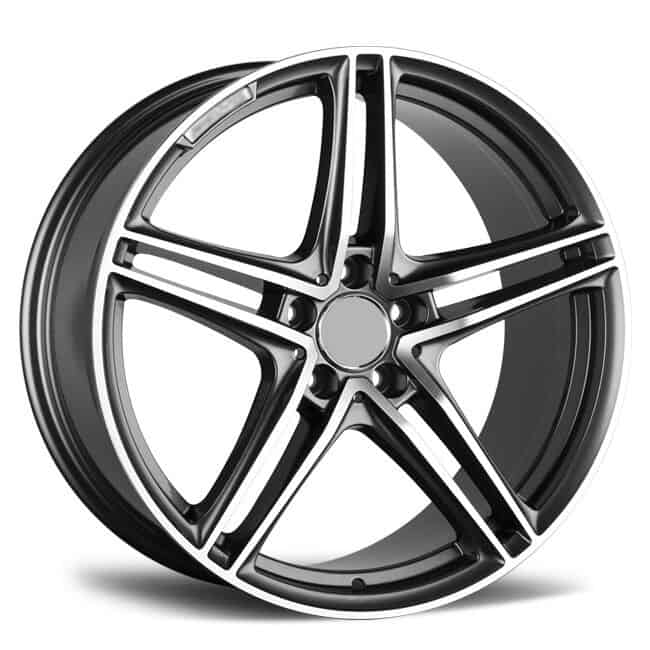 REP 864 PC BLACK MACHINED LIP 21X9 5X130 WHEEL & TYRE PACKAGE