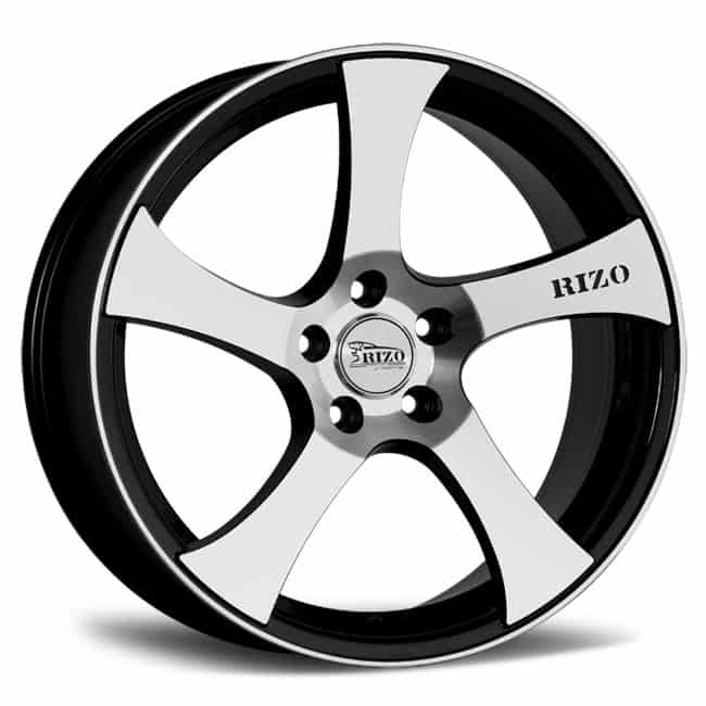 RIZO RS 1 SPORT SERIES BLACK MACHINED FACE 19X8.5 5X120 WHEEL & TYRE PACKAGE