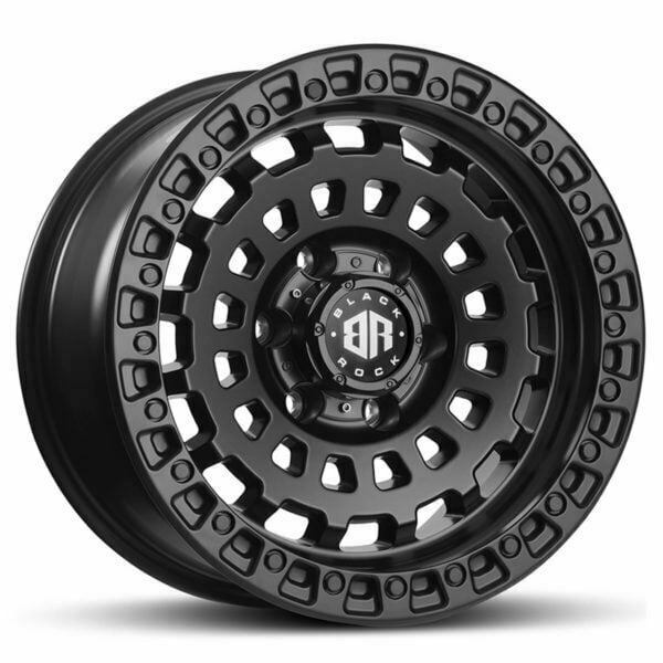 Black Rock HEX Satin Black Wheels 4x4 Rims