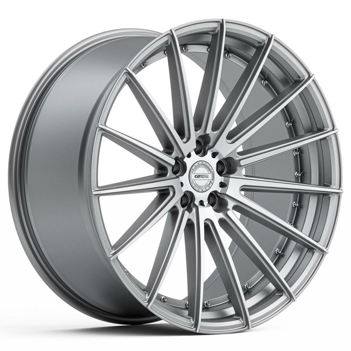 GT Form Anvil Silver Machined Face Rims Performance Wheels