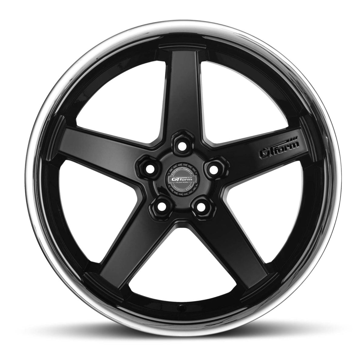 Car Rims GT Form Legacy gloss black chrome lip wheels