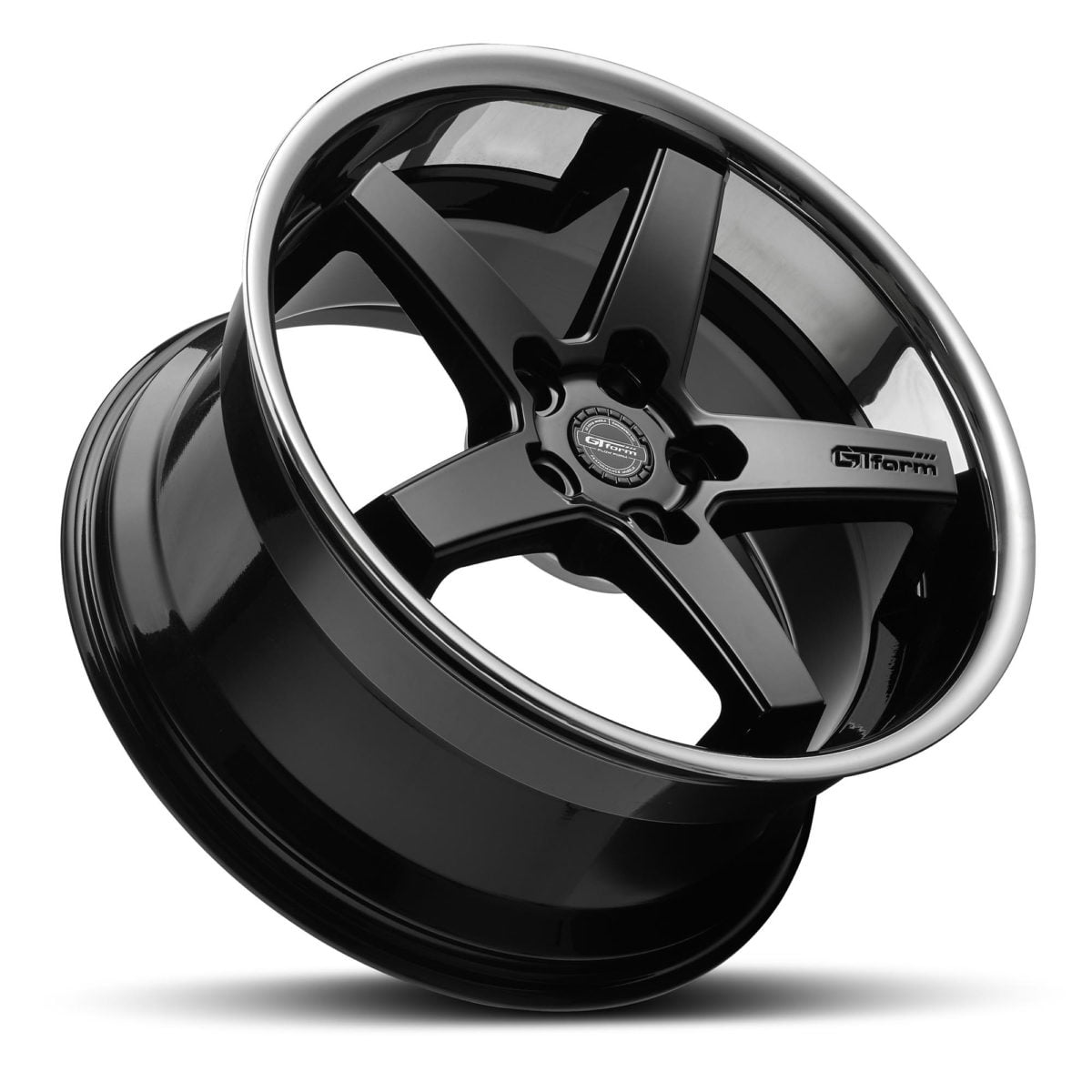 GT Form Legacy gloss black chrome lip wheels car rims
