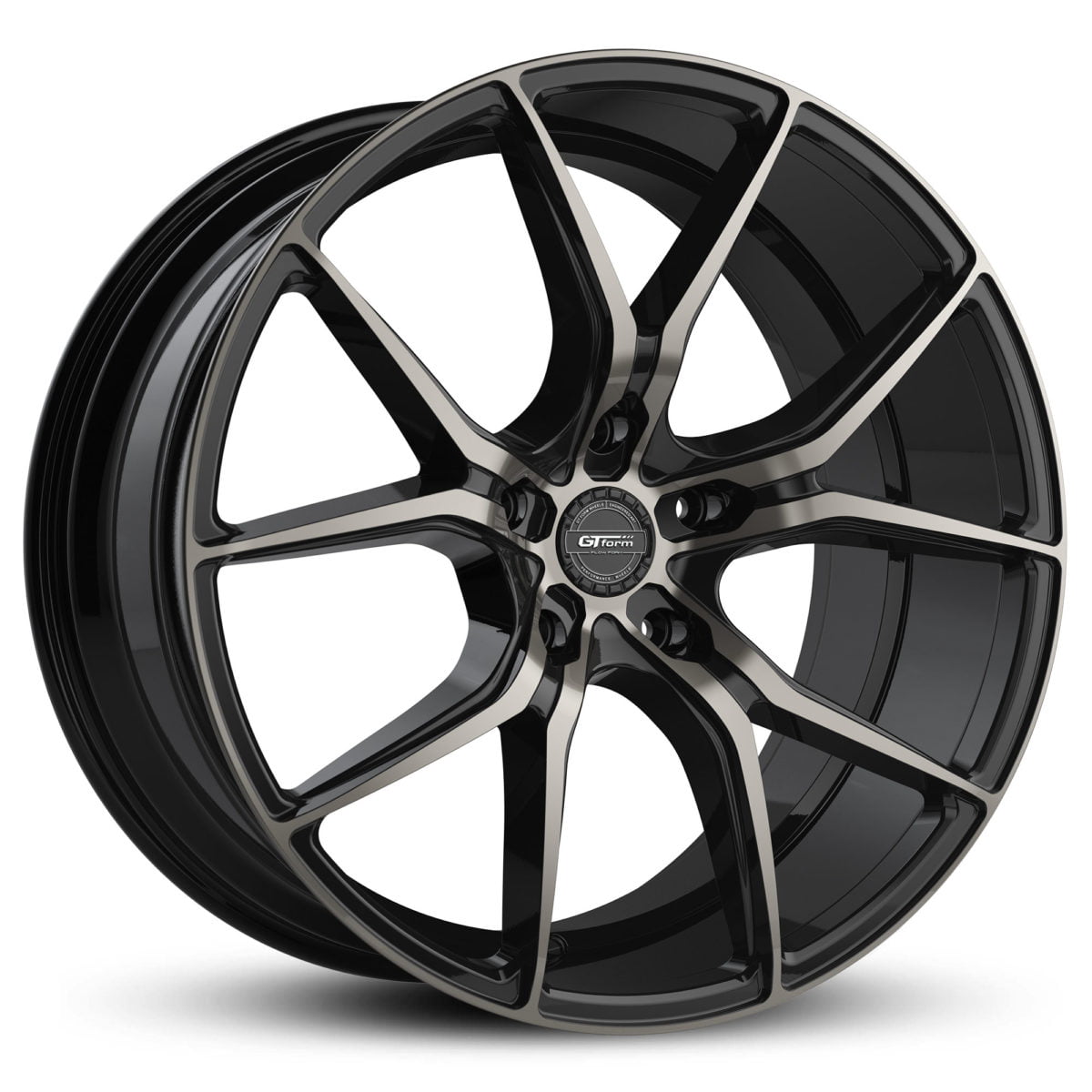 GT Form Venom Gloss Black Tinted Rims Performance Wheels