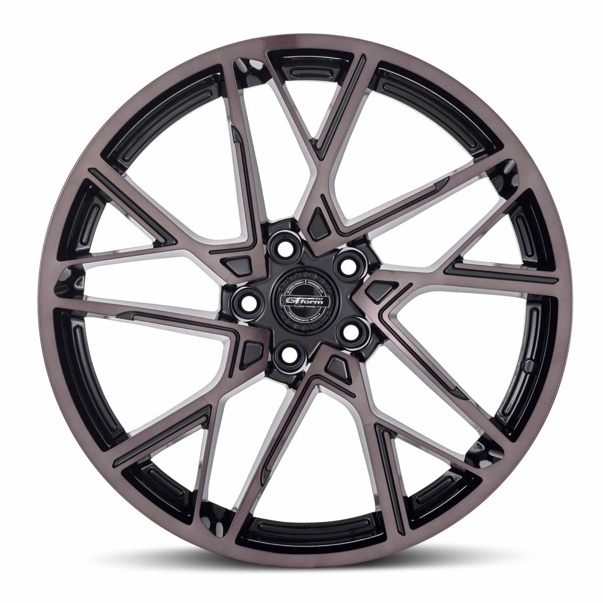 GT form interflow black tinted wheels rims