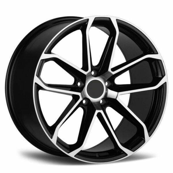 Porsche Cayenne Wheels 22 inch black machined face
