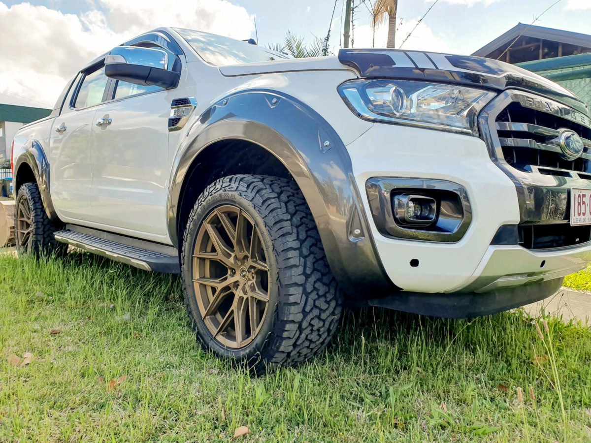 Ford Ranger Wheels GT Form GF-S1 Matte Bronze 20x9.5 fitted with Roadcruza RA1100 tyres