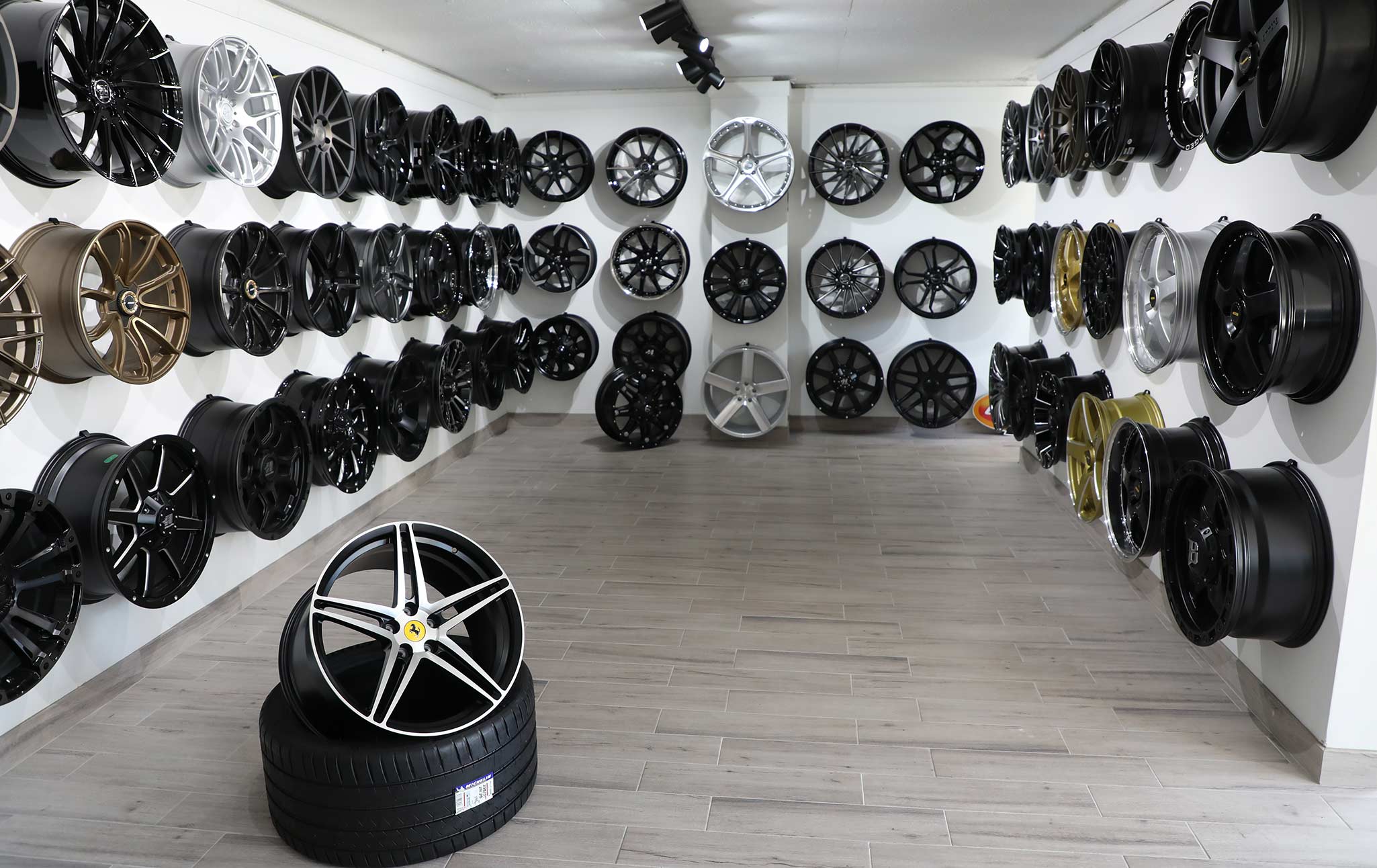 store showroom wheels and tyres cnc wheels