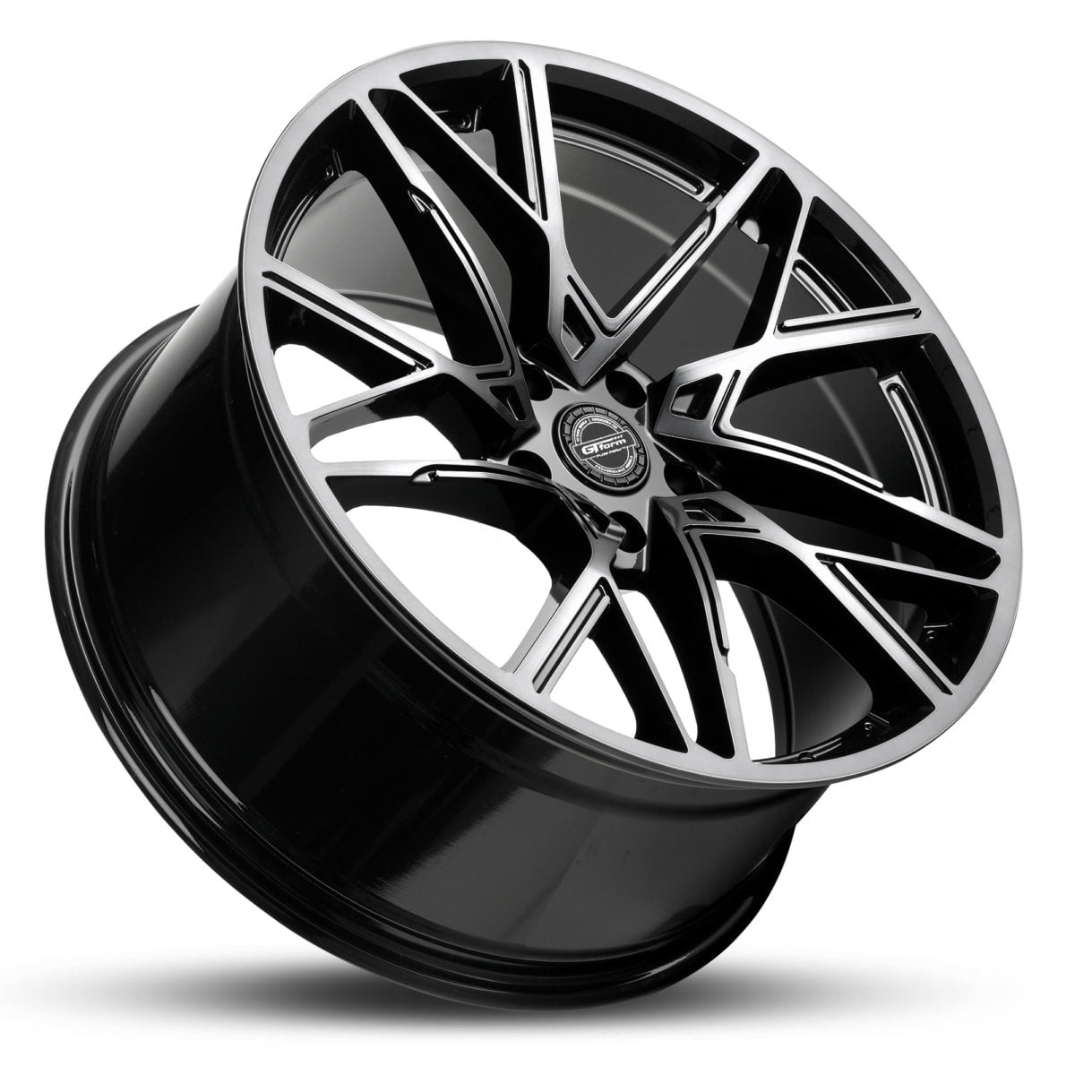 GT Form Interflow gloss black tinted wheels performance rims