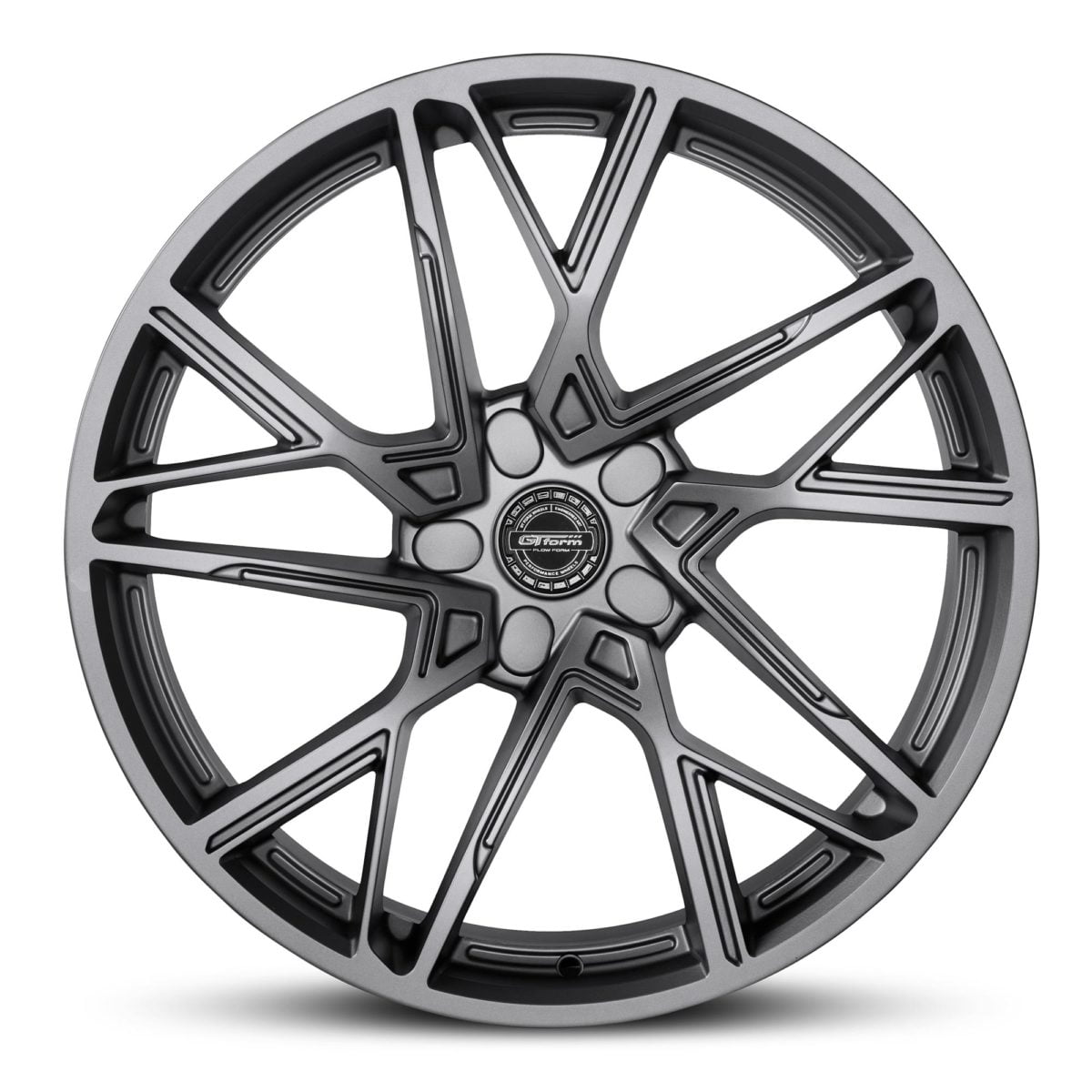 GT Form Interflow satin gunmetal grey wheels performance rims