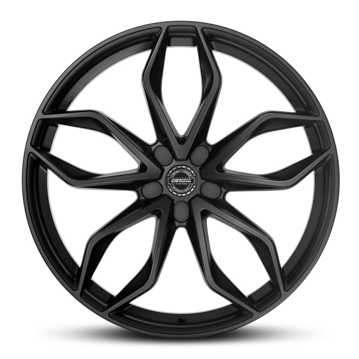GT form Ghost Satin Black 22 inch Wheels Performance Rims