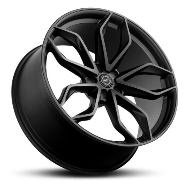 GT form Ghost Satin Black 22 inch Wheels Performance Rims