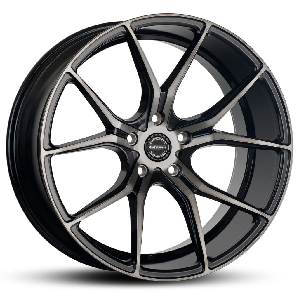 GT form Venom Gloss Black Tinted Wheels