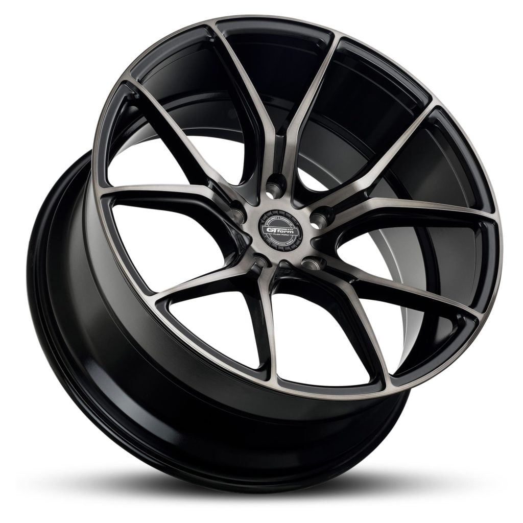 GT form Venom Gloss Black Tinted Wheels Top
