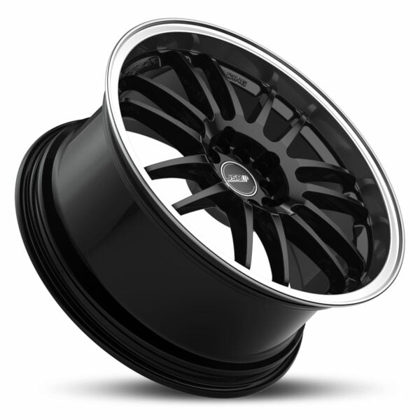 Racing Wheels JSR ST32 Gloss Black Machined Lip Rims Japan Street Racing Wheels