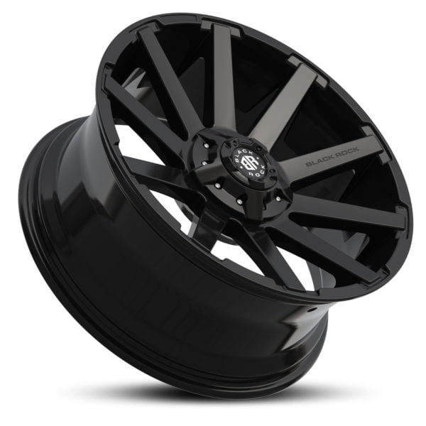 Black Rock Blade Gloss Black Wheels Off-Road Rims