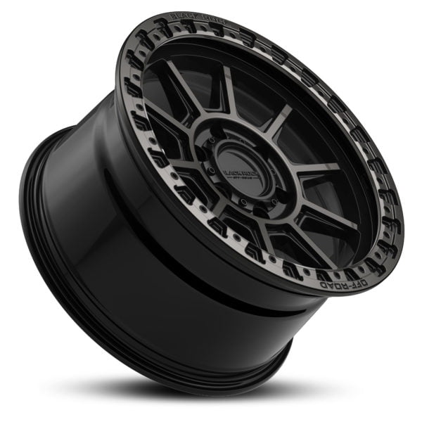 4X4 Rims Black Rock Gunner Gloss Black Tinted Off-Road Wheels