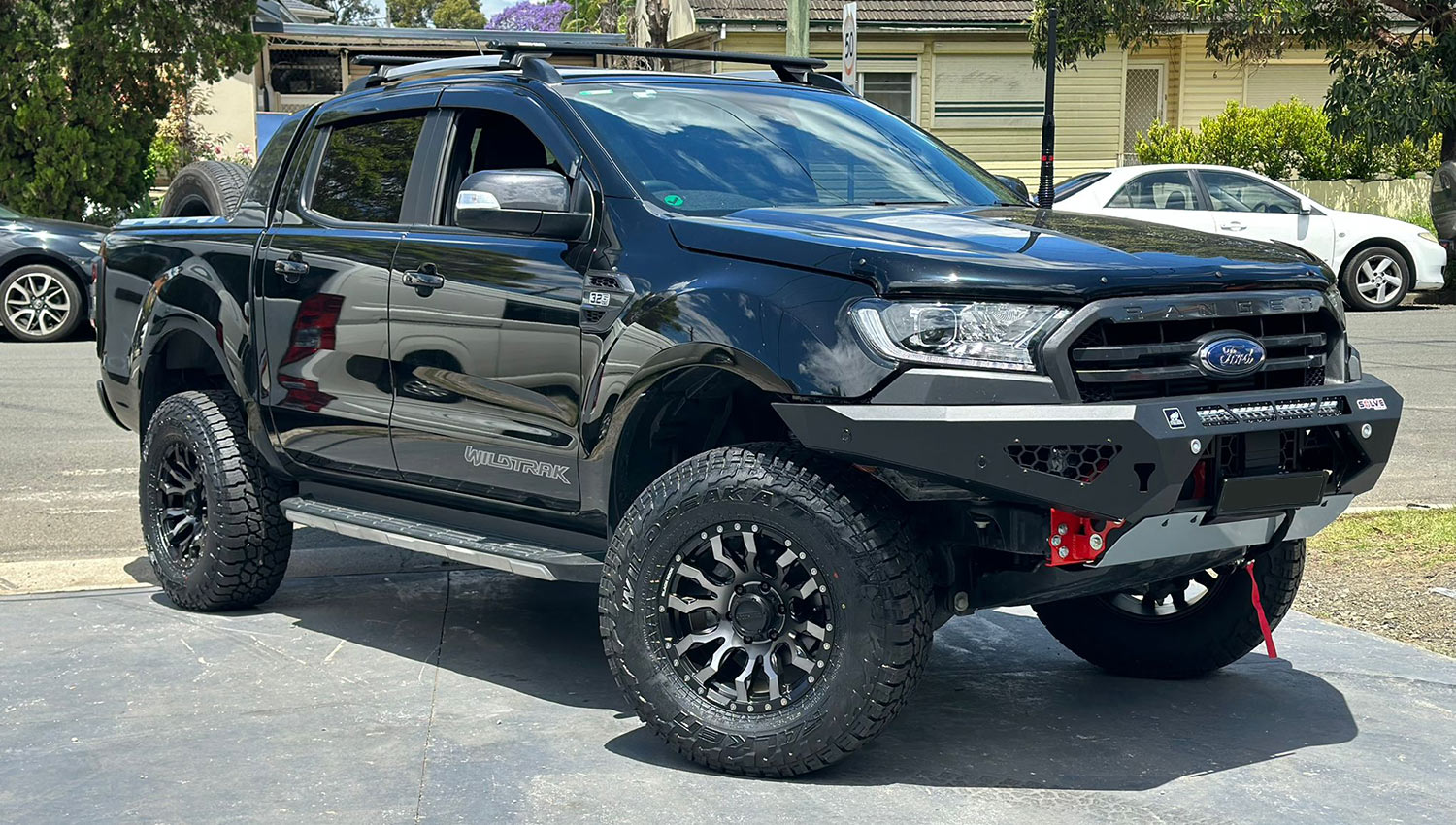 FORD RANGER WHEELS AND TYRES | BLACK ROCK VULCAN MATTE BLACK TINTED 17 INCH