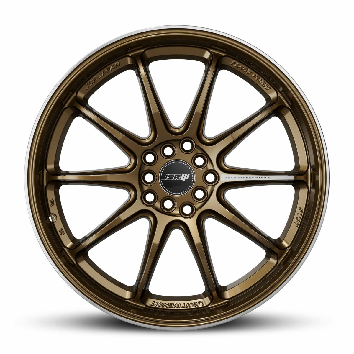 Japan Racing Wheels Flow Form JSR ST37 Dark Bronze Machined Lip JDM Rims 18 Inch 19 Inch Alloys