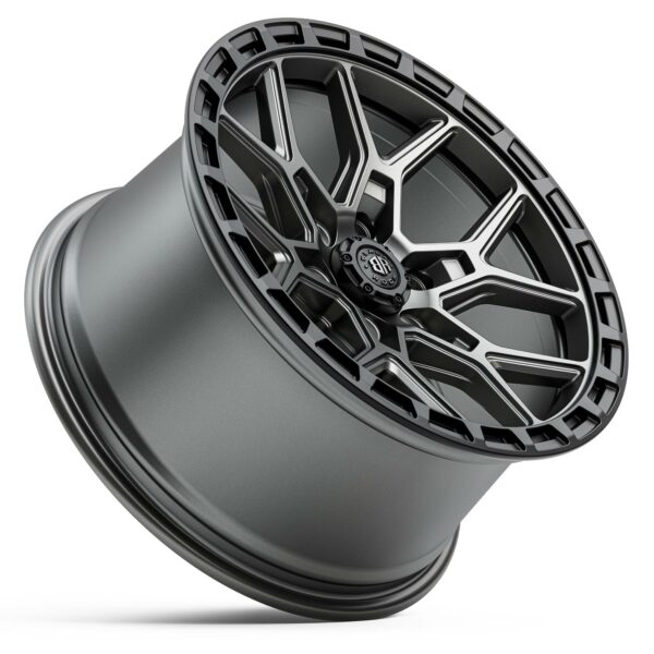4x4 Wheels Black Rock Viper Gunmetal Grey Ring Rims Off-Road 17 inch 6x139.7