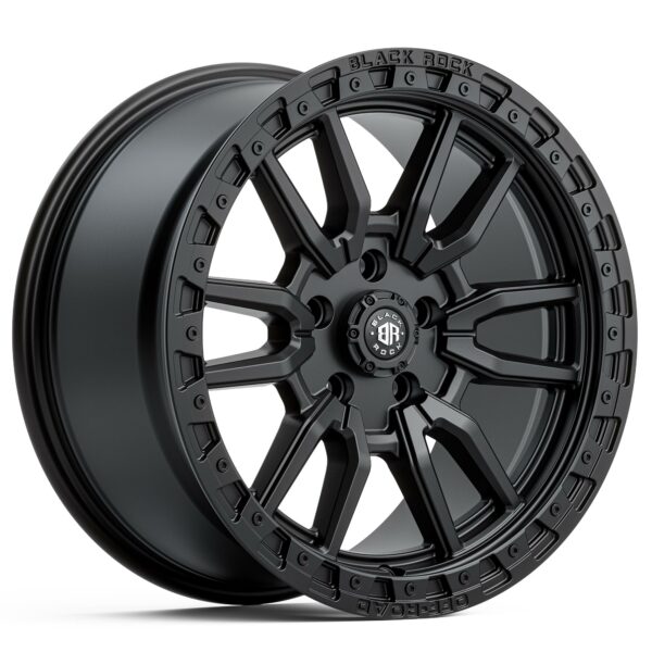 4x4 Wheels Black Rock Rambler Satin Black Off-Road 17 inch 18 inch Rims