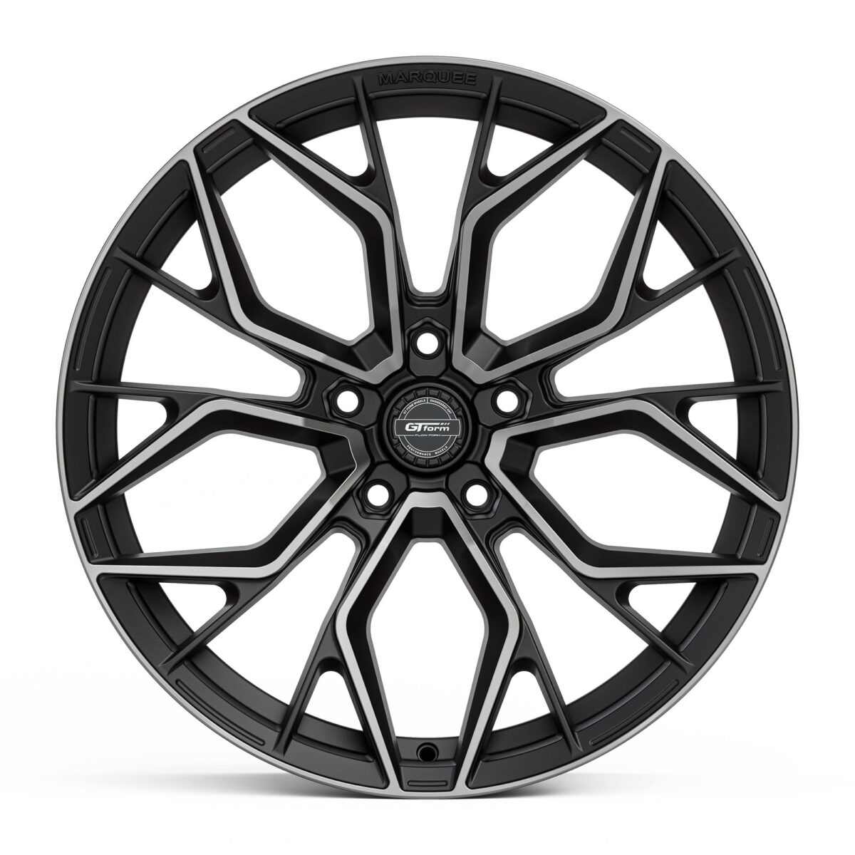 GT Form Marquee Matte Black Grey Tint Staggered Rims 22 inch Performance Wheels