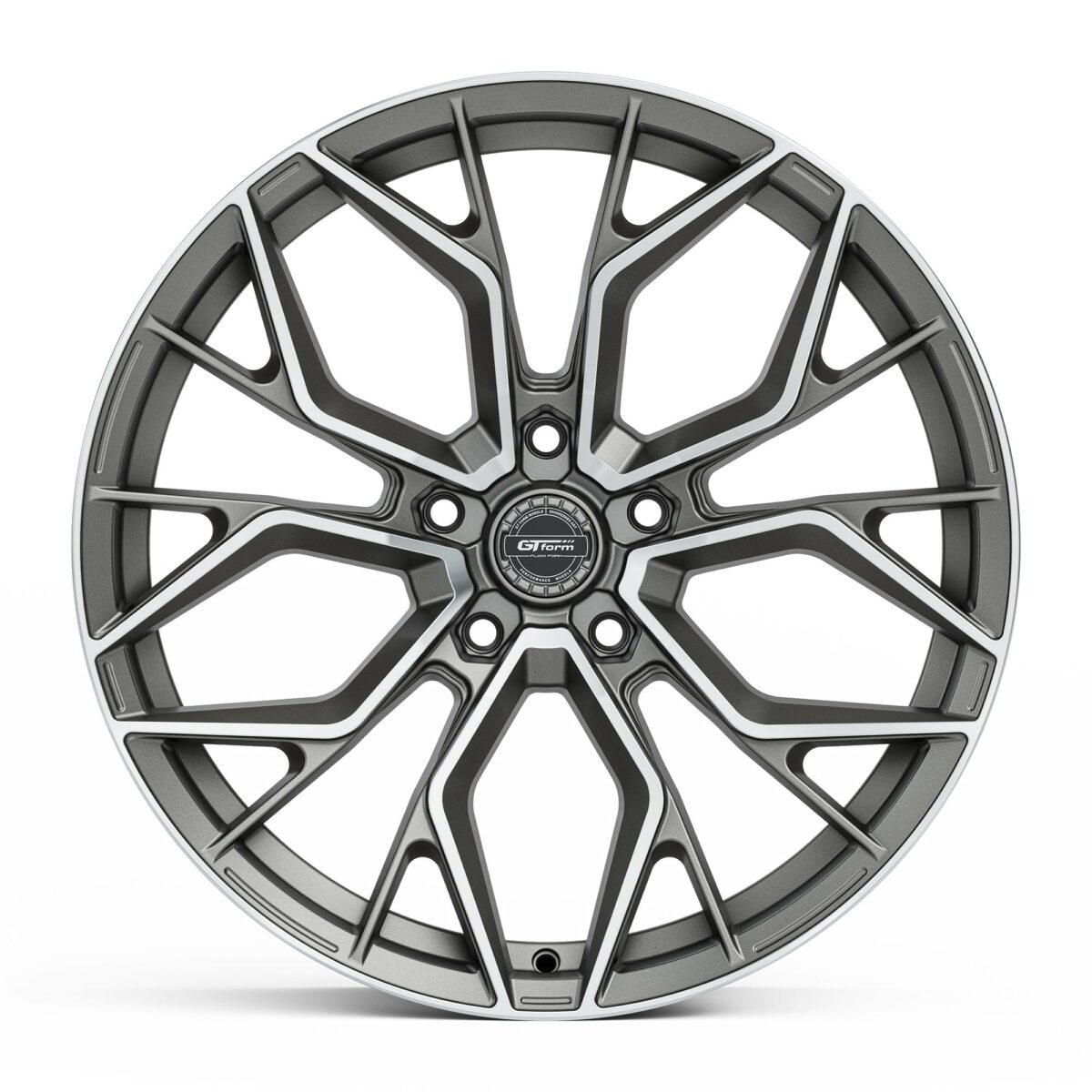 GT Form Marquee Satin Gunmetal Machined Face Staggered Rims 19 inch Performance Wheels