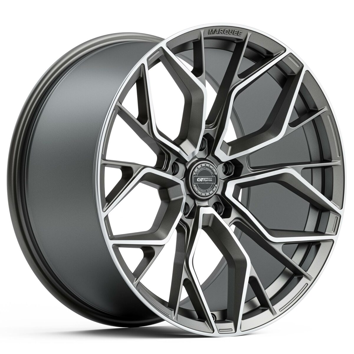 GT Form Marquee Satin Gunmetal Machined Face Staggered Rims 20 22 inch Performance Wheels