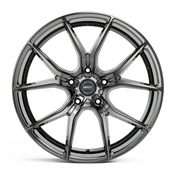 GT FORM VENOM BLACK CHROME 22X10 5X127 WHEEL & TYRE PACKAGE - CNC