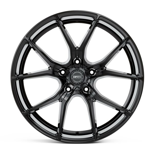 GT FORM VENOM GLOSS BLACK 20X8.5 5X108 WHEEL & TYRE PACKAGE - CNC
