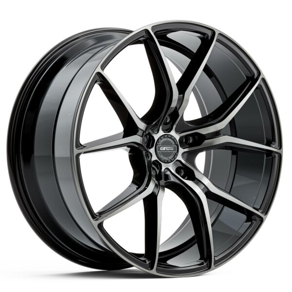 GT Form Venom Gloss Black Staggered Rims 20 inch Performance Wheels