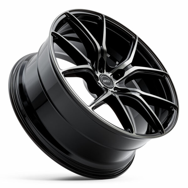 GT Form Venom Gloss Black Staggered Rims 20 inch Performance Wheels