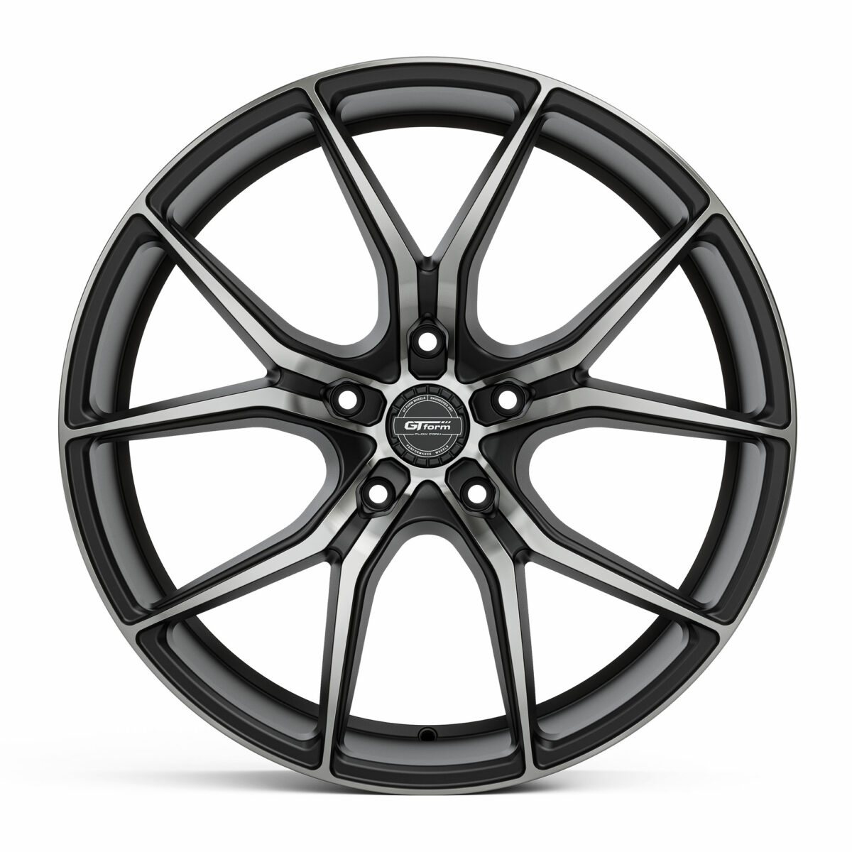 GT Form Venom Matte Black Grey Tint Rims 22 inch Performance Wheels