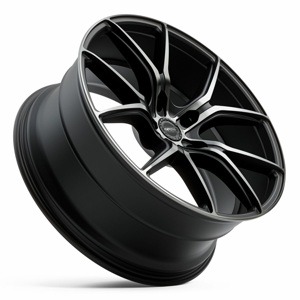 GT Form Venom Matte Black Grey Tint Rims 22 inch Performance Wheels