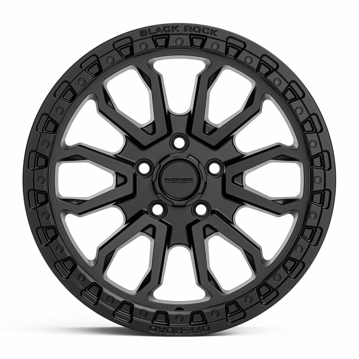 4x4 Wheels Black Rock Cobra Satin Black Off-Road 17 inch 20 inch Rims