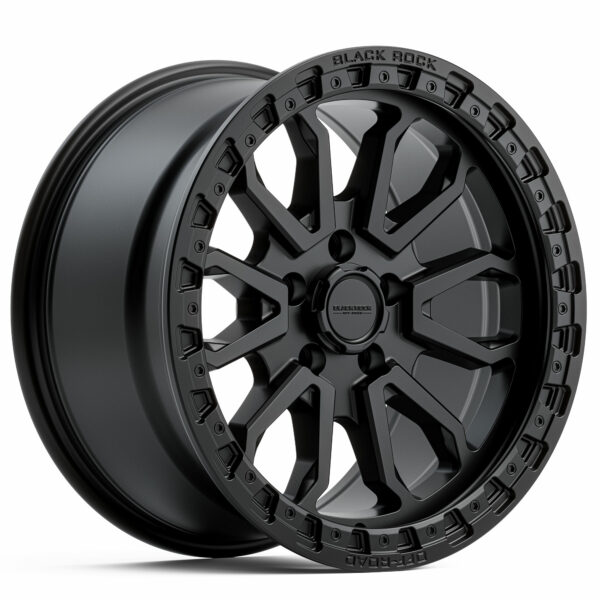 4x4 Wheels Black Rock Cobra Satin Black Off-Road 17 inch 20 inch Rims