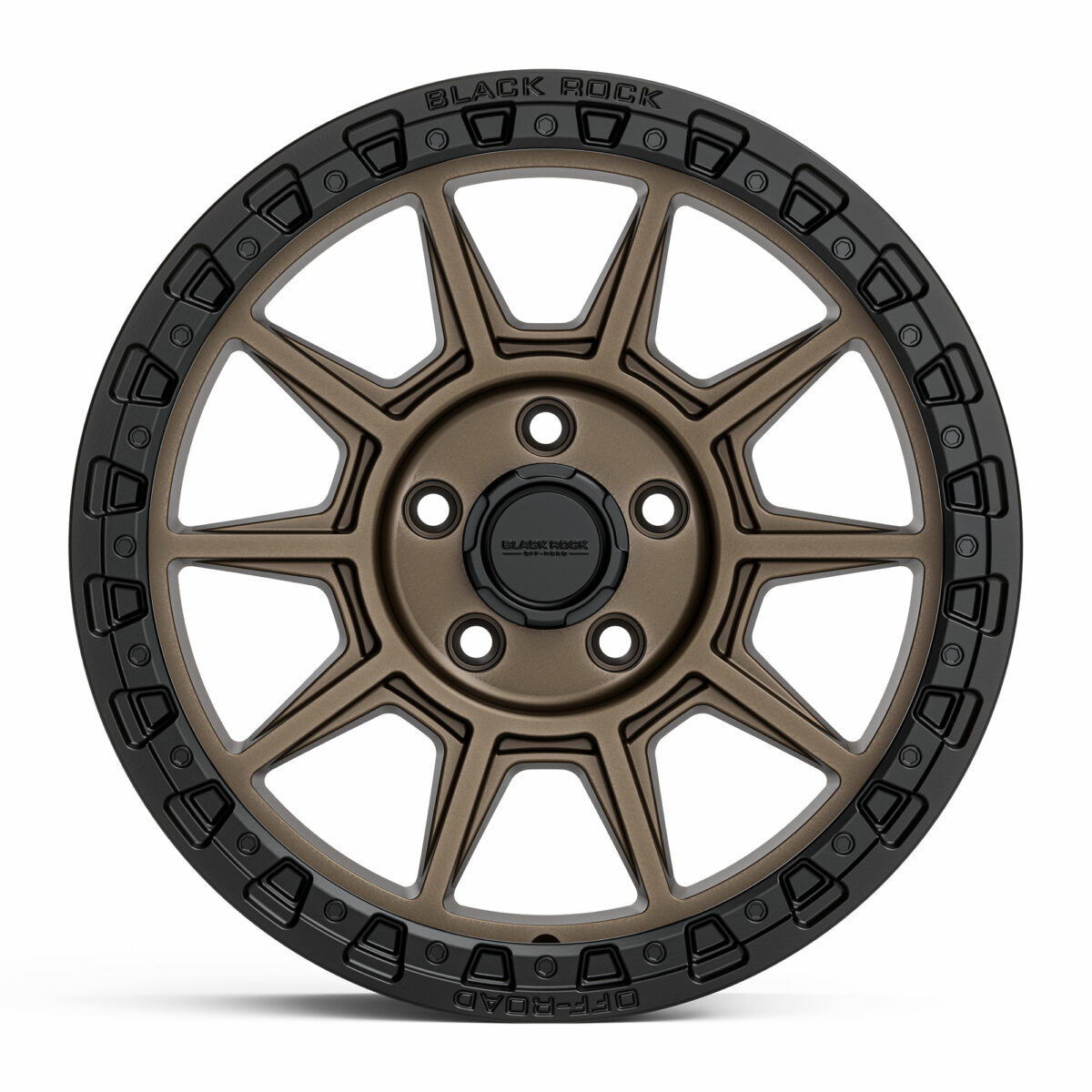 4x4 Wheels Black Rock Gunner Dark Bronze Black Ring Off-Road 17 inch 18 inch Rims