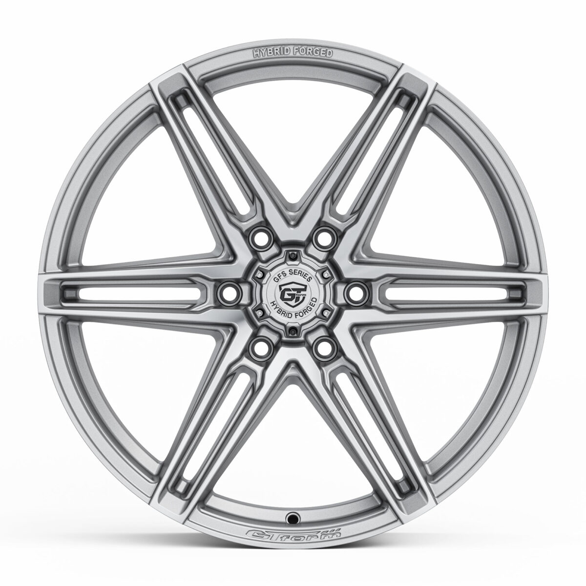 4X4 WHEELS GT FORM GFS2 HYBRID FORGED SILVER MACHINED FACE 20 INCH OFFROAD RIMS FOR 4WD SUV