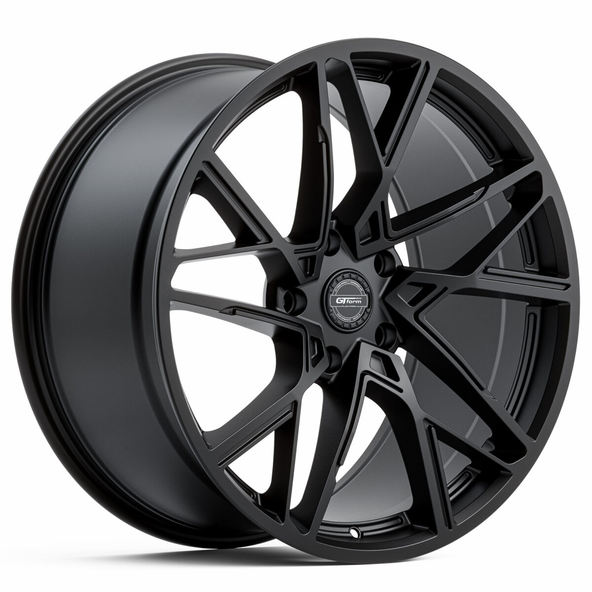 GT Form Interflow Satin Black Rims 19 20 inch Performance Wheels