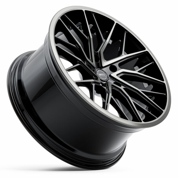 GT Form Vertex Gloss Black Tinted Staggered Rims 20 inch Performance Wheels