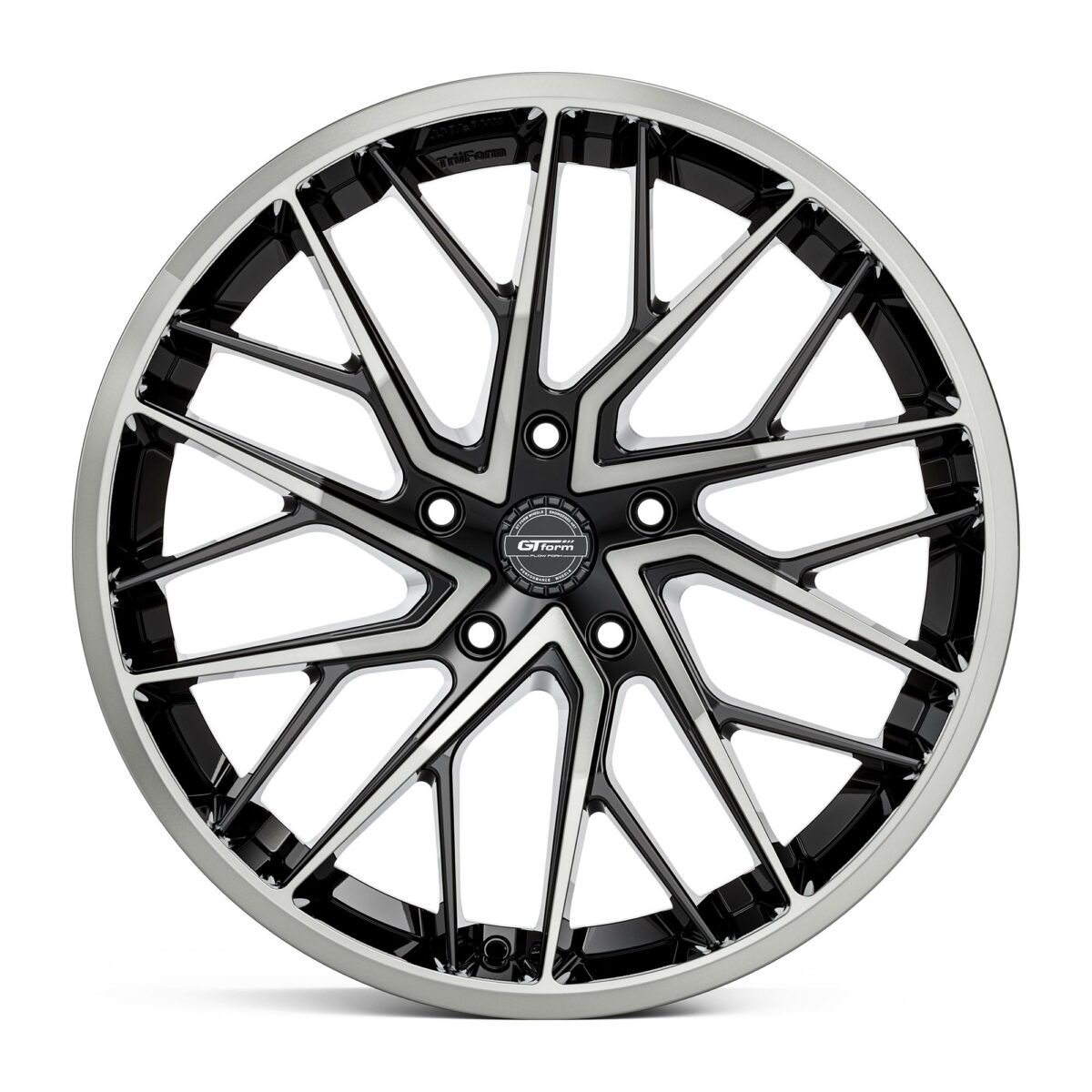 GT Form Vertex Gloss Black Tinted Staggered Rims 20 inch Performance Wheels