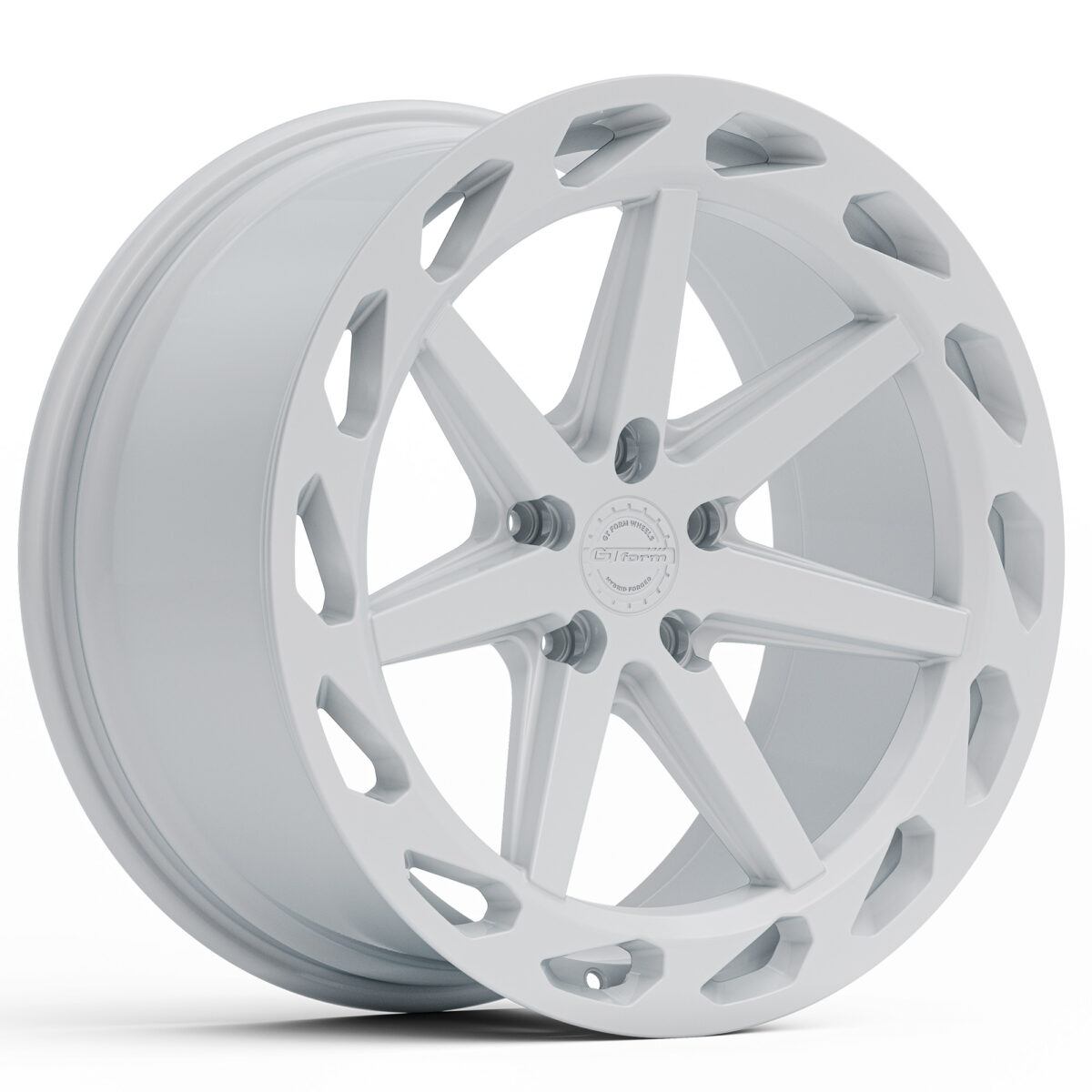 PERFORMANCE WHEELS GT FORM HF4.1 HYBRID FORGED GLOSS WHITE 20X9 20X10 20X11 STAGGERED RIMS