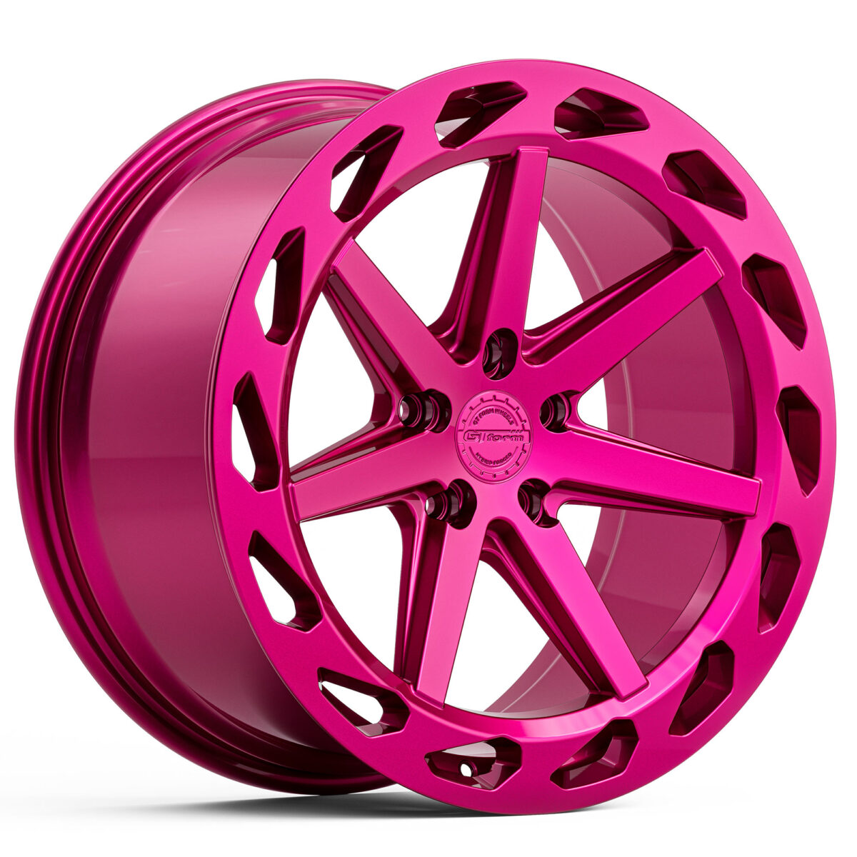 PERFORMANCE WHEELS GT FORM HF4.1 HYBRID FORGED ILLISION PINK 20X9 20X10 20X11 STAGGERED RIMS