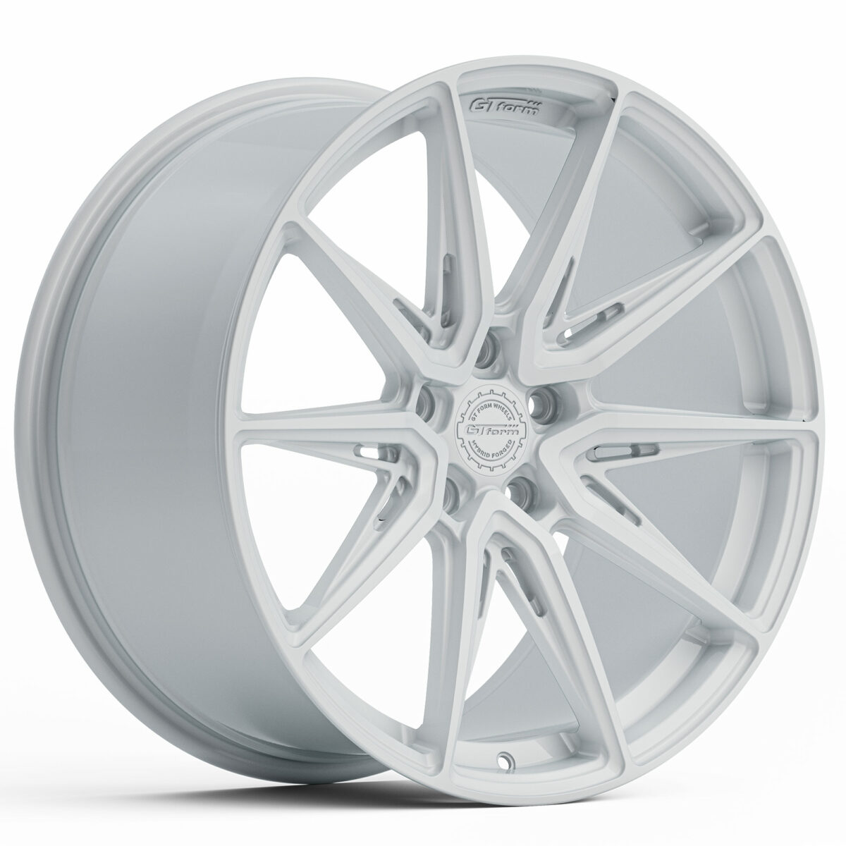 PERFORMANCE WHEELS GT FORM HF4.1 HYBRID FORGED GLOSS WHITE 20X9 20X10.5 20X12 STAGGERED RIMS