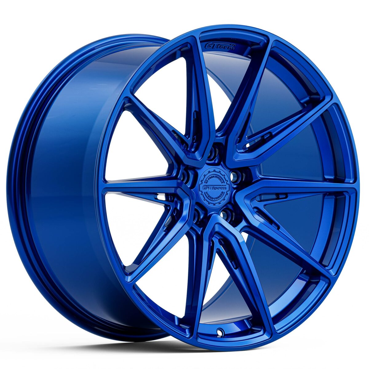 PERFORMANCE WHEELS GT FORM HF4.1 HYBRID FORGED ILLUSION BLUE 20X9 20X10.5 20X12 STAGGERED RIMS