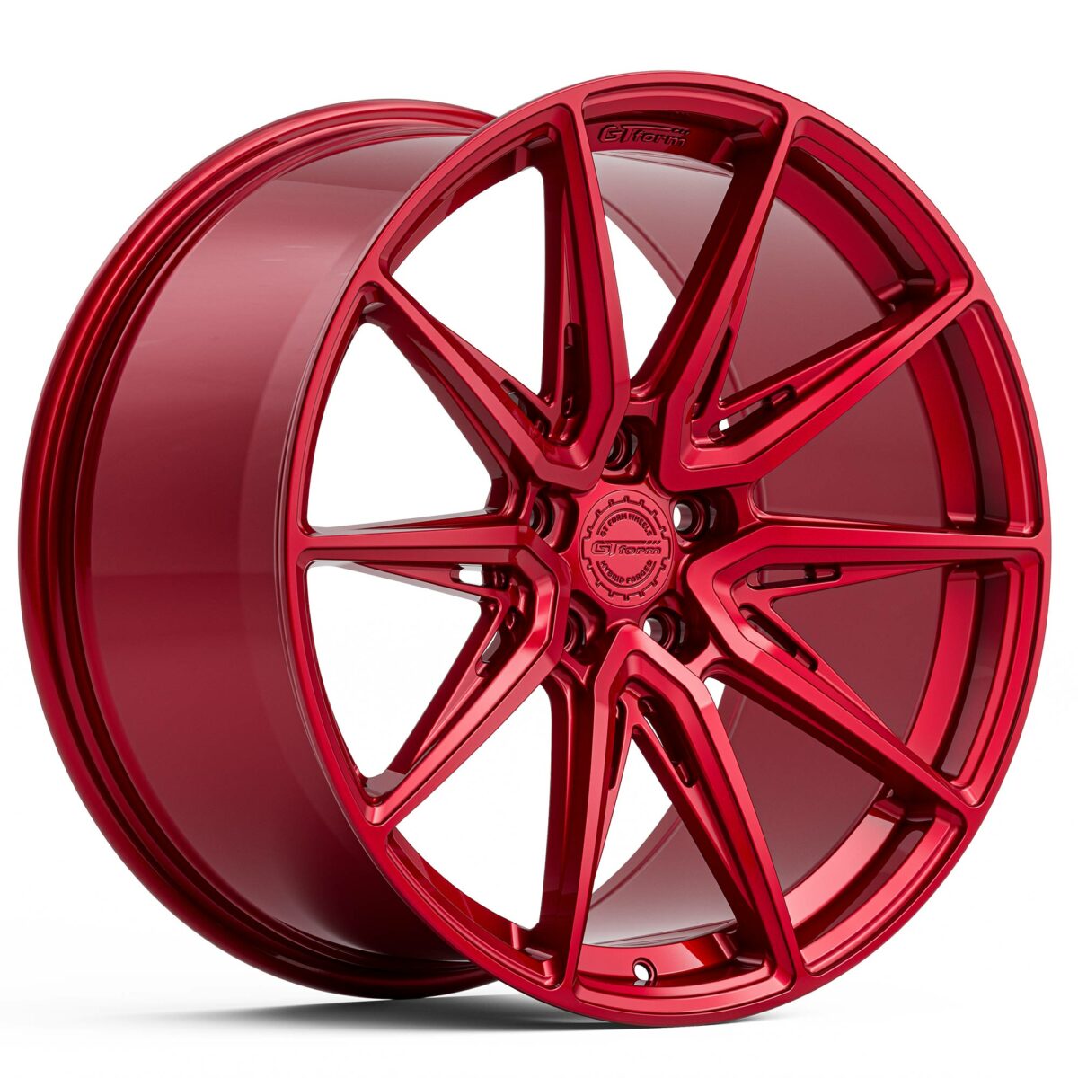 PERFORMANCE WHEELS GT FORM HF4.1 HYBRID FORGED ILLUSION RED 20X9 20X10.5 20X12 STAGGERED RIMS