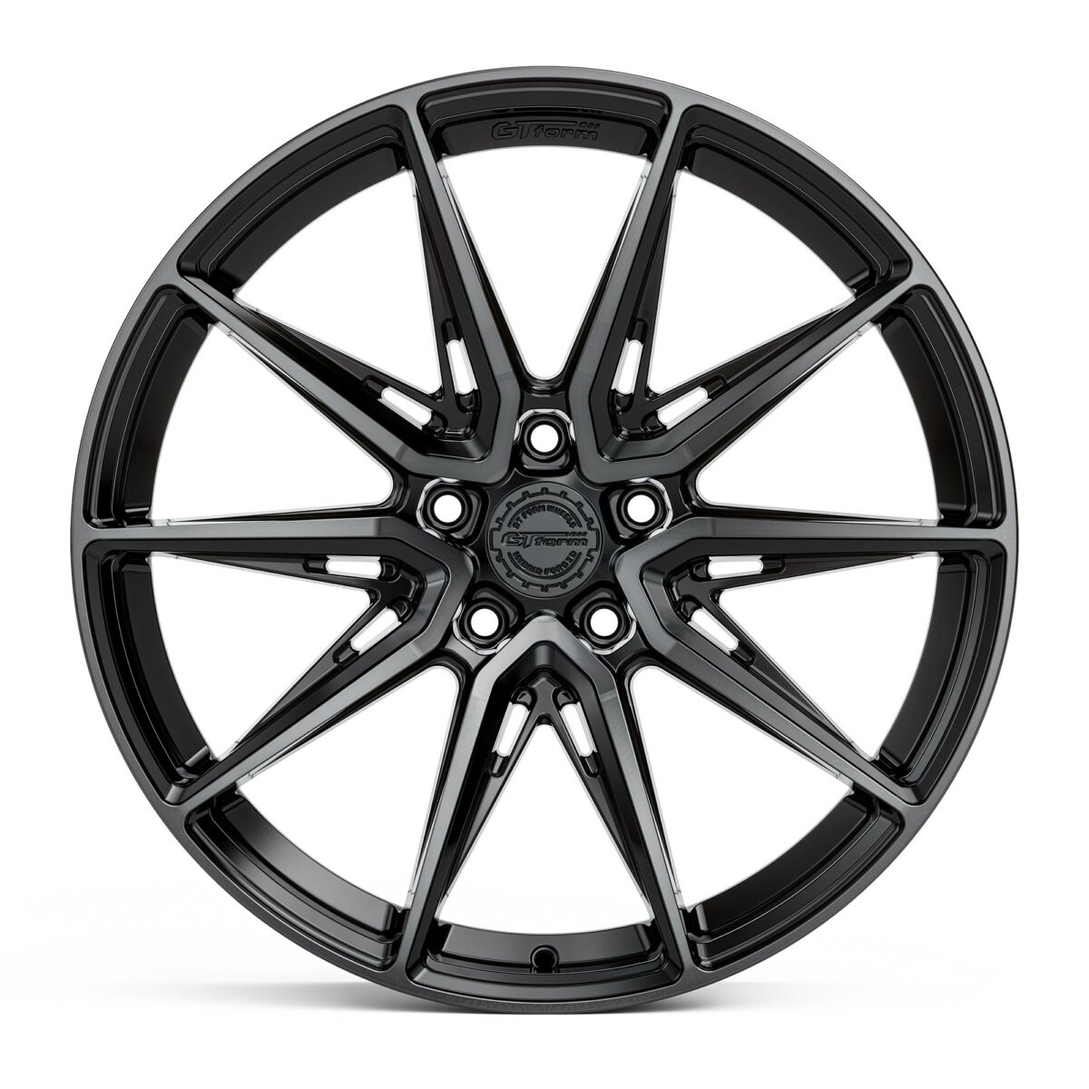 PERFORMANCE WHEELS GT FORM HF4.1 HYBRID FORGED DOUBLE TINTED BLACK 20X9 20X10.5 20X12 STAGGERED RIMS