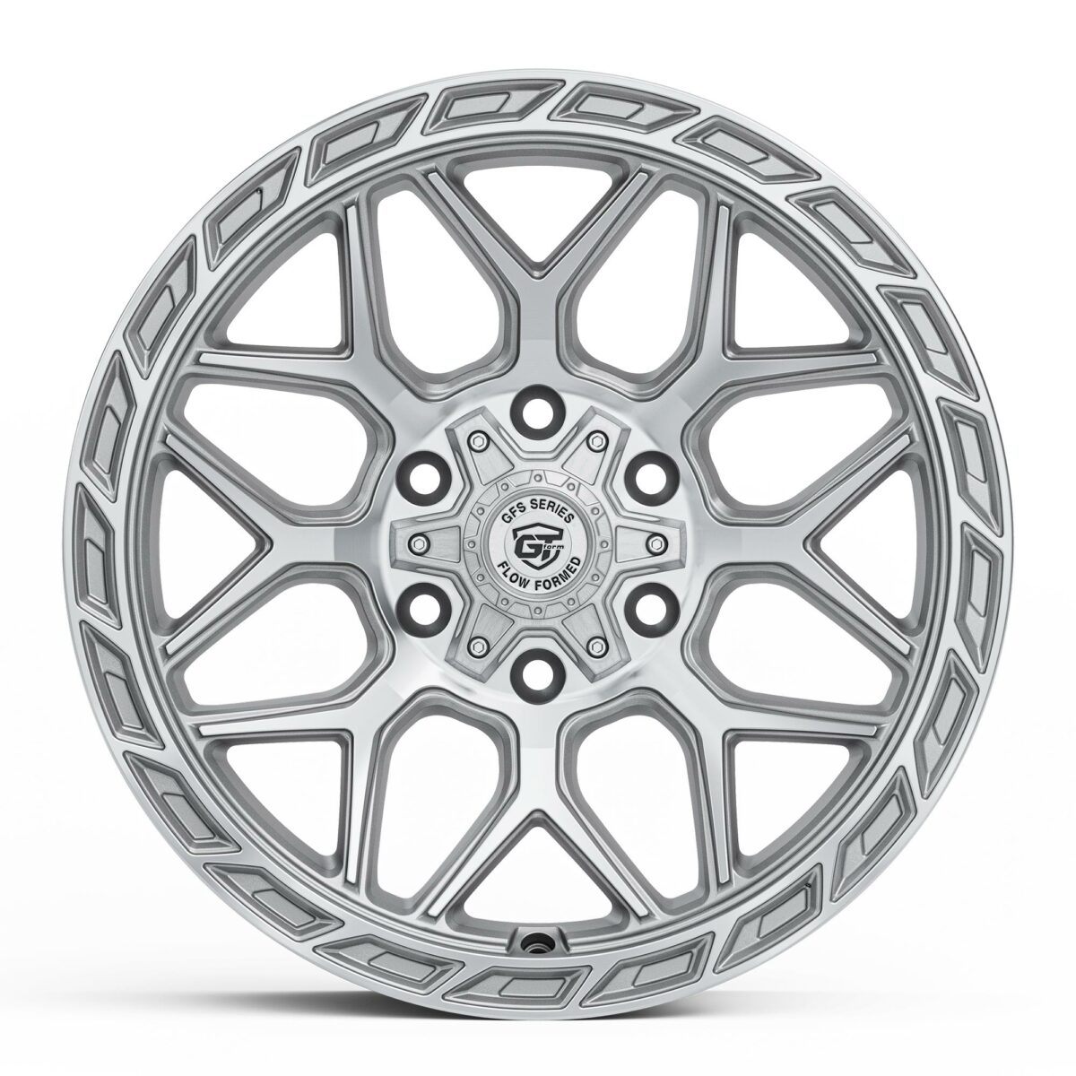 4X4 WHEELS GT FORM GFS4 SILVER MACHINED FACE 18 20 INCH OFFROAD RIMS FOR 4WD SUV