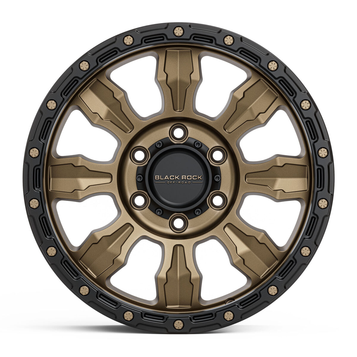 4x4 Wheels Black Rock Venture Dark Bronze Black Ring Off-Road 17 inch 18 inch 20 inch Rims