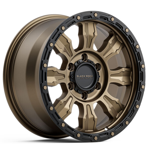 4x4 Wheels Black Rock Venture Dark Bronze Black Ring Off-Road 17 inch 18 inch 20 inch Rims