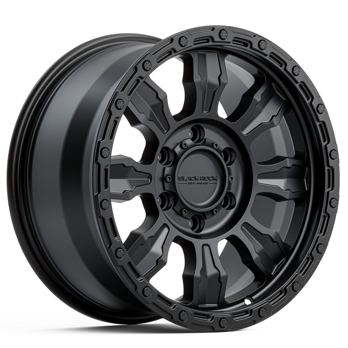 4x4 Wheels Black Rock Venture Satin Black Off-Road 17 inch 18 inch 20 inch Rims